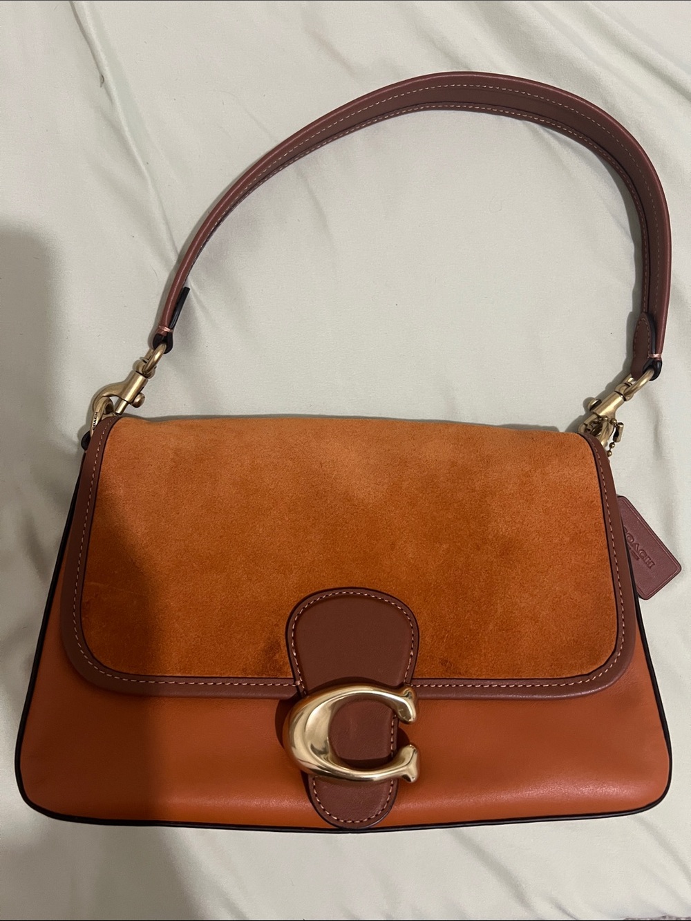 Coach Soft Tabby - Orange Suede - Picture 2 of 11
